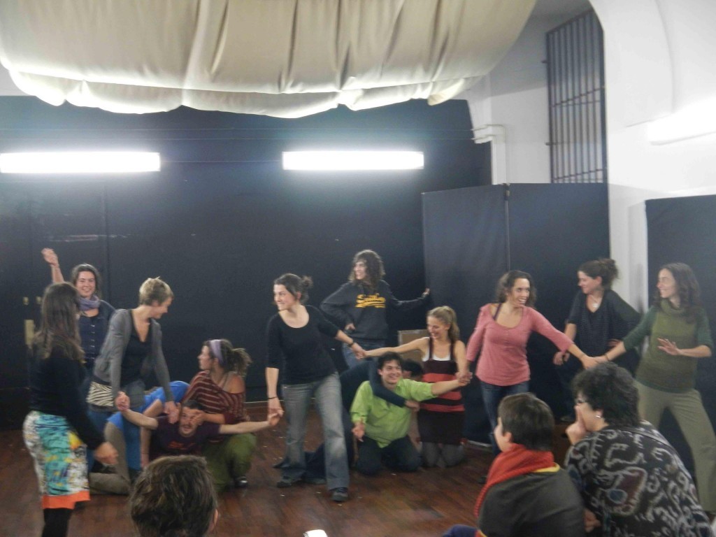 26.4.12@El Galliner-theatre interaction -conect yourself wth others in your same condition, it is the way to break out
